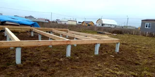 135 m² house based on the “Vstrecha” design, Kostroma Region: foundation and sill strapping
