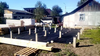 Haus nach individuellem Projekt, Ivanovo: Fundament und Grundrahmen