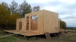 Haus nach Projekt „Grafit“, Siedlung Lyubashino: Wandmontage