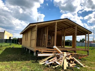 House based on the “Barnhouse 76.1” design, Zaporozhskoe settlement: completed house