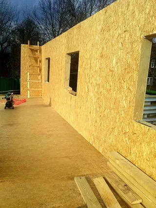 Haus 102 m², Projekt „Randevu - E2.8“, SNT „Sputnik“: Wandmontage