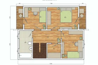 Haus nach Projekt „Edelwejs“, Istra: Projektgrundriss