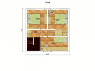 “Ameliya” projesine göre ev, Pereslavl-Zalesskiy: proje planı