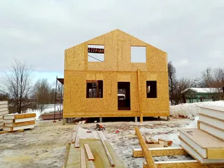 Haus 163,5 m² nach Projekt „Jessentuki 8x9“, Dorf Ivantsevo: Obergeschoss und Dachgeschoss