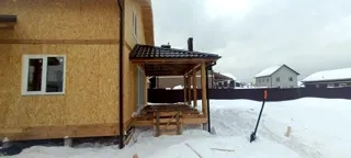 Haus 140 m², Projekt „Jessentuki 8x9“, Dorf Afanasovo: fertiges Haus