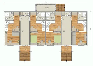 Haus nach Projekt „Minihotel“, Ivanovo: Projektgrundriss