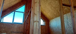Haus 99,5 m², Projekt „Barnhouse Otrazhenie“, Region Leningrad: Innenwände