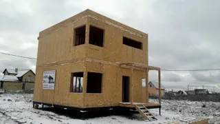 Haus nach Projekt „Stil 108“, Siedlung Yaroslavka: Wandmontage