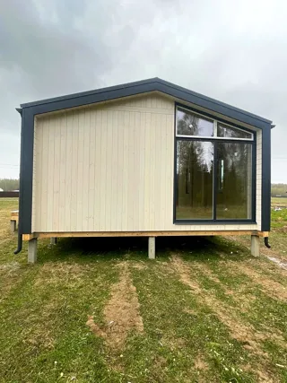 Haus nach Projekt „Barnhouse 45“, Gebiet Iwanowo: Fassadenverkleidung
