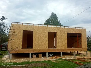 Haus nach individuellem Entwurf, Gebiet Wladimir: Wandmontage