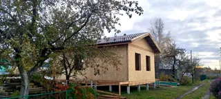 Haus nach individuellem Projekt, Gebiet Wladimir: Fassadenverkleidung