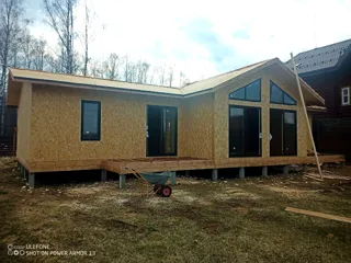 Haus nach Projekt „Arizona mini“, Gebiet Kostroma: Wandmontage