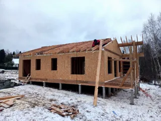 Özel projeye göre 97 m² ev, Ikonnikovo köyü: çatı