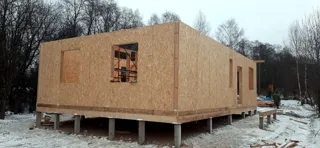 Haus 163 m² nach individuellem Projekt, Dorf Turabevo: Wandmontage