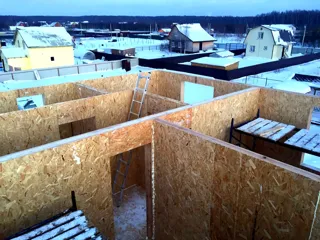 House, “Evseevo 2.8” design, Sharapovo village: interior partitions