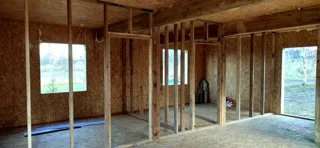 Haus 76 m² nach individuellem Projekt, Dorf Shirokovo: Trennwände
