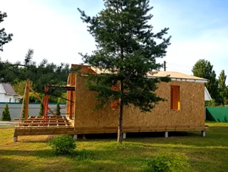 Custom-design house, SNT garden community “Zareche”: wall assembly