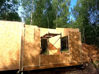 Haus nach individuellem Entwurf, Gebiet Iwanowo: Wandmontage
