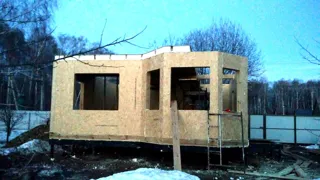Haus nach Projekt „Ewropa“, SNT „Weteran-5“: Wandmontage