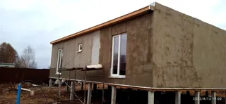 Haus nach Projekt „Mistika - K2.8“, Strunino: Fassadenverkleidung