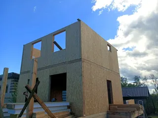 Haus 102 m², Projekt „Karl“, Rybinsk: Wandmontage