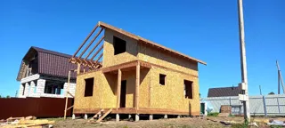 Haus 95 m², individuelles Projekt, Dorf Reshma: Obergeschoss und Dachgeschoss