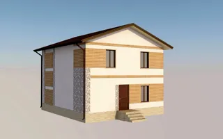 Özel projeli ev, Novoe Zavolzhe kasabası: proje görselleştirmesi
