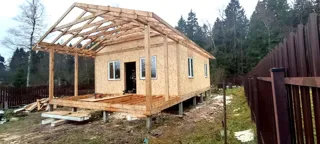 Haus nach Projekt „Finnisch 60“, Gebiet Moskau: Dach