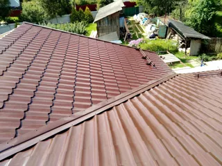Custom-design house, Shurintsevo village: roofing