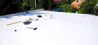 Haus 76 m² nach individuellem Projekt, Dorf Byakovo: Dach