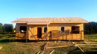 House, “Ivalo” design, Beli village: roofing