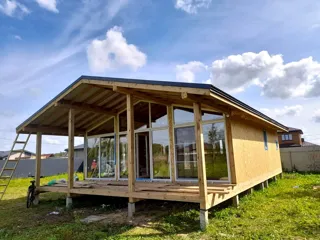 Haus nach individuellem Entwurf, Dorf Konokhovo: fertiges Gebäude