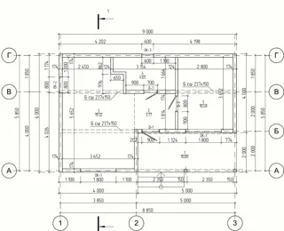 Haus 48 m², individuelles Projekt, Siedlung „Nowoe Jusupowo“: Grundriss des Projekts