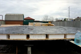 Haus nach Projekt „Metschta pl.1“, Saratov: Fundament und Grundrahmen