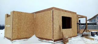 Haus 155 m² nach individuellem Projekt, Siedlung Kukarino: Wandmontage