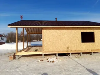 Haus 90,3 m² nach individuellem Projekt, Dorf Pazushino: Fertiges Haus