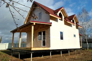 Haus nach Projekt „Garmonija 122.89“, Vichuga: Fertiges Haus