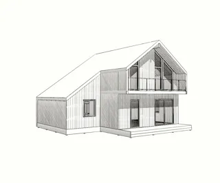 Haus, individuelles Projekt, Stadtkreis Dorf Zhedochi Naro-Fominskiy: Projektvisualisierung