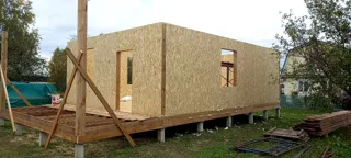 Haus nach individuellem Entwurf, Gebiet Wladimir: Wandmontage