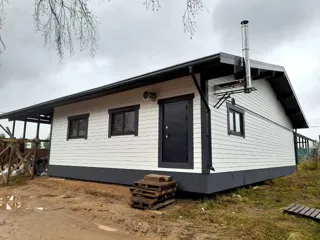 Haus 228 m² nach individuellem Projekt, Dorf Lunevo: Fertiges Haus