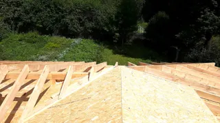 Custom-design house, Shurintsevo village: roofing