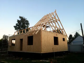House based on the “Vanessa” design, Koloksha settlement: completed house