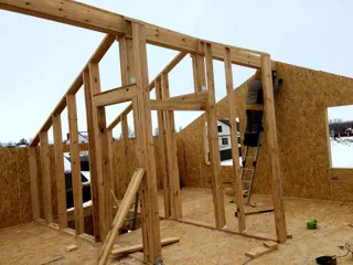 Haus nach Projekt „Jessentuki 7.5x7.5“, Dorf Lopatino: Obergeschoss und Dachgeschoss
