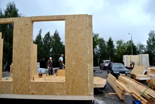 Haus nach Projekt „Musterhaus“, Yaroslavl: Wandmontage