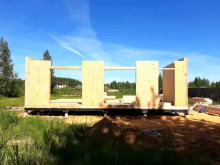 Haus nach Projekt „Mistika - S2.8“, Siedlung Nekrasovskoe: Wandmontage
