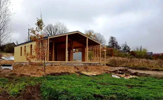 Haus nach Projekt „Barnhouse 76.1“, Dorf Zolotoruche: Dach