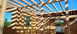 Haus 123,5 m² nach individuellem Projekt, Furmanov: Wandmontage
