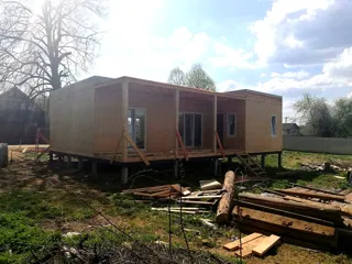 Haus nach Projekt „Mistika - E2.8“, Dorf Kurdumovo: Fassadenverkleidung