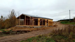 Haus nach Projekt „Barnhouse 76.1“, Dorf Zolotoruche: Dach