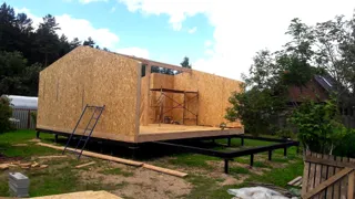Haus nach individuellem Entwurf, Gartengemeinschaft SNT „Sarja“: Wandmontage